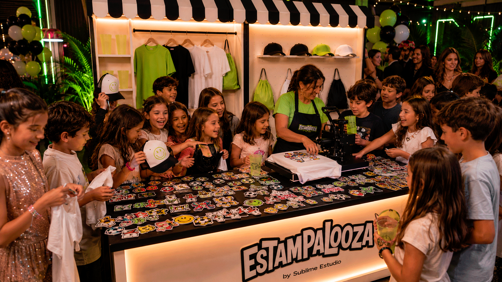 Estación Estampalooza en un evento